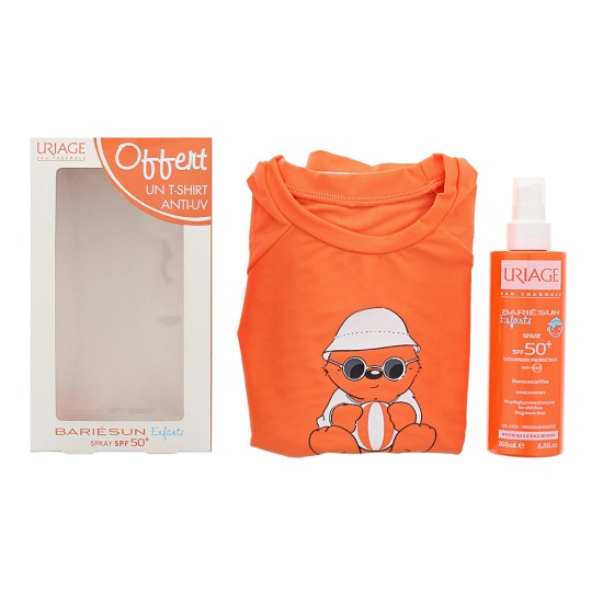 Uriage Bariésun Enfants Skincare Gift Set: Spf 50+ Spray 200ml - Anti-Uv T-Shirt 3/5 Year