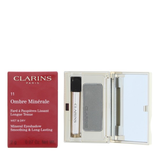 Clarins Ombre Minérale Smoothing & Long-Lasting 11 Silver Green Cosmetics 2