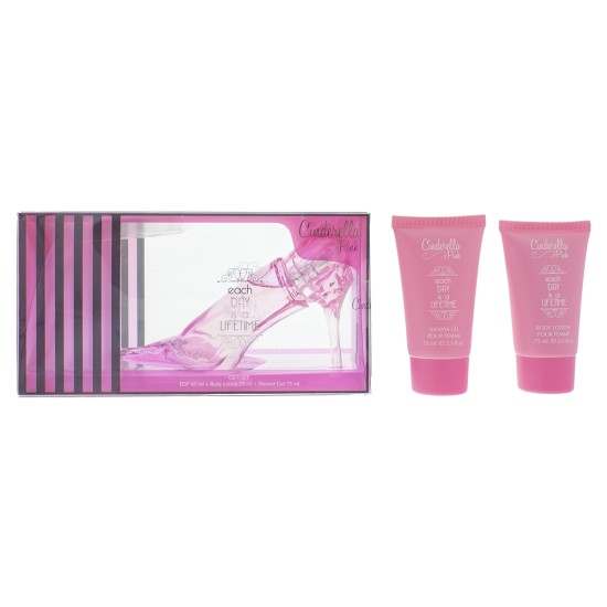 Disney Cinderella Pink Slipper Eau de Parfum 3 Pieces Gift Set