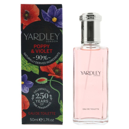 Yardley Poppy and Violet Eau de Toilette 50ml