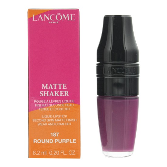 Lancôme Matte Shaker 187 Round Purple Liquid Lipstick 6.2m