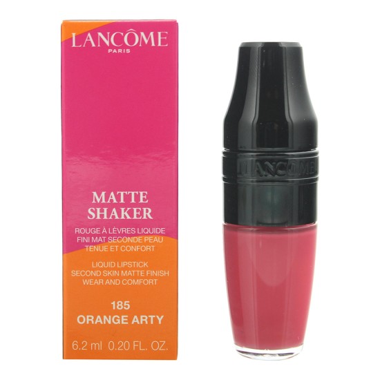 Lancôme Matte Shaker 185 Orange Arty Liquid Lipstick 6.2m