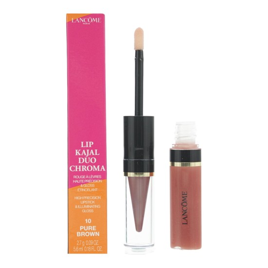 Lancôme Lip Kajal Duo Chroma 10 Pure Brown High Precision Lipstick 2.7g & Illum