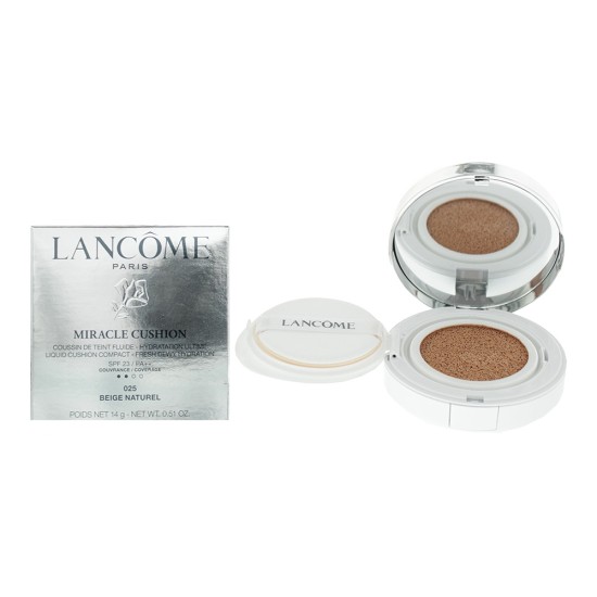 Lancôme Teint Miracle Cushion Compact #025 Beige Natural Foundation 14