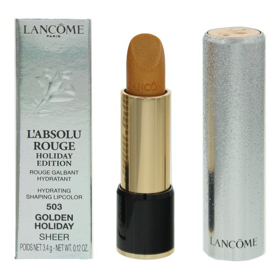 Lancôme L'Absolu Rouge Holiday Edition 503 Golden Holiday Sheer Lipstick 3.4