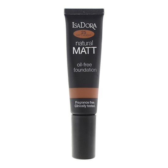 Isadora Natural Matt Oil-Free 25 Mocha Foundation 35ml