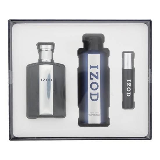 Izod 3 Piece Gift Set: Eau de Toilette 100ml - Eau de Toilette 15ml - Body Spray