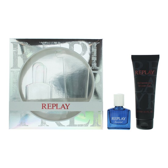 Replay Essential For Him 2 Piece Gift Set: Eau de Toilette 30ml - Shower Gel 100
