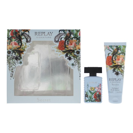 Replay Signature Secret For Woman 2 Piece Gift Set: Eau de Toilette 30ml - Body