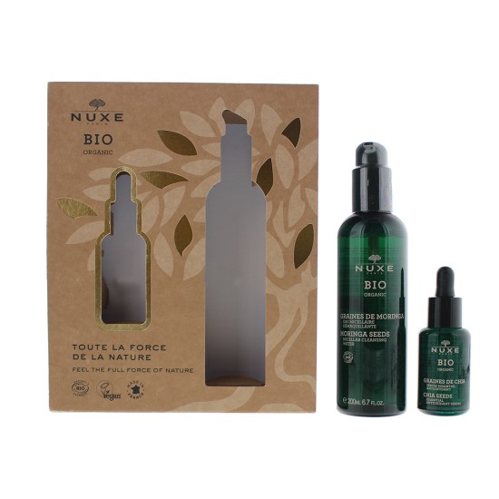 Nuxe Bio Organic 2 Piece Gift Set: Antioxidant Serum 30ml - Micellar Cleansing W