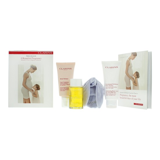 Clarins A Beautiful Pregnancy 3 Piece Gift Set: Exfoliating Body Scrub 200ml - Bo