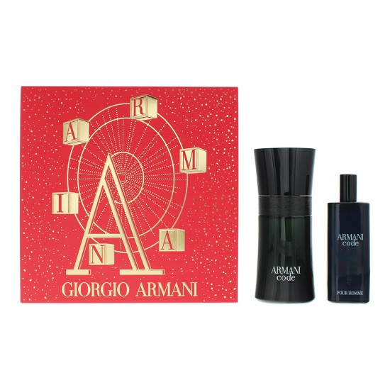 Giorgio Armani Code Pour Homme 2 Piece Gift Set: Eau de Toilette 50ml - Eau de T
