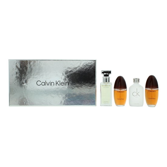 Calvin Klein Women Mini Gift Set 4 x 15ml (Edp Obsession Edt CK One Edp Escape