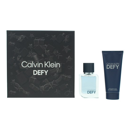 Calvin Klein Defy 2 Piece Gift Set: Eau de Toilette 50ml - Shower Gel 100ml