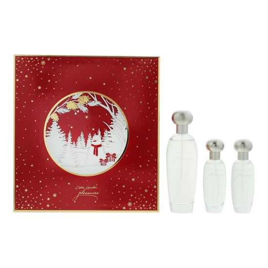 Estée Lauder Pleasures 3 Piece Gift Set: Eau de Parfum 100ml - Eau de Parfum 30