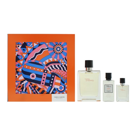 Hermès Terre D'hermès 3 Piece Gift Set: Eau de Toilette 100ml - Eau de Toilett