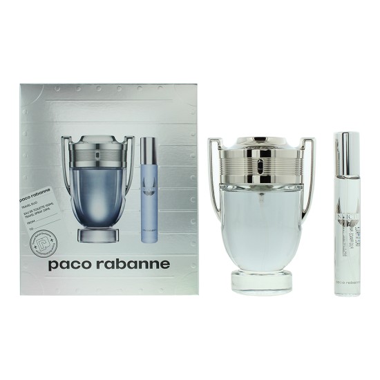 Paco Rabanne Invictus 2 Piece Gift Set: Eau de Toilette 100ml - Eau de Toilette