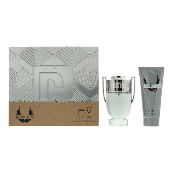 Paco Rabanne Invictus 2 Piece Gift Set: Eau de Toilette 100ml - Shower Gel 100ml