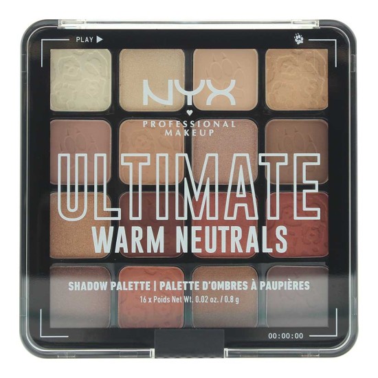 NYX Ultimate Warm Neutrals Eye Shadow Palette 0.8g