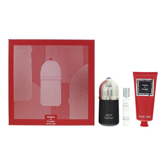 Cartier Pasha De Cartier Edition Noire 3 Piece Gift Set: Eau de Toilette 100ml -