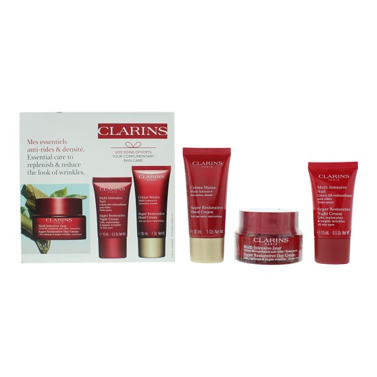 Clarins Super Restorative 3 Piece Gift Set: Day Cream 50ml - Night  Cream 15ml -